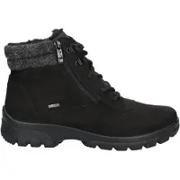 Ara Botines con cordones 'Schnürstiefel Damen 12-49309-01 Textil in schwarz' negro