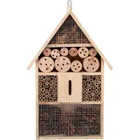 OEM Casa de madera XXL para pájaros e insectos, con nidos naturales, de aproximadamente 48 x 31 x 10 cm