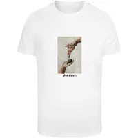 Mister tee Camiseta 'God Given Pizza' greige / rojo / blanco