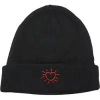 Mister tee Gorra 'Glowing Heart' rojo / negro