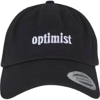 Miss Tee Gorra 'Optimist' negro / blanco