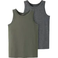 Name it Camiseta térmica gris oscuro / caqui