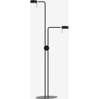 Lucis Lámpara de pie OMNIA, 19W LED, 4000K, pantalla de cristal acrílico, color antracita, modelo LR2.K2.O2.62