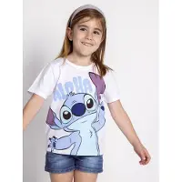 Disney Camiseta De Manga Corta Stitch