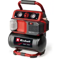 Einhell Compresor eléctrico , alimentado por batería, modelo TEAC 18/75 Li OF-Solo, número de artículo 4020410