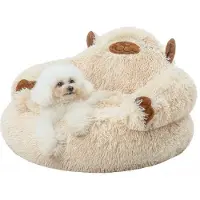 OEM Cama para perros Klein, modelo Camel, talla M, 61 x 61 x 36 cm