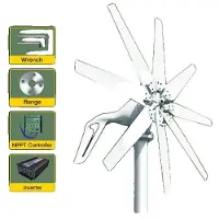 OEM Generador eólico, controlador MPPT, funcionamiento silencioso, 12V, sistema autónomo, 1000W