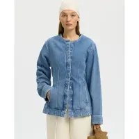 Selected Sastrería Chaqueta Vaquera Mujeres Azul 34