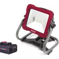 Rooks Linterna de trabajo LED de 18V AQ-ONE, 30W, 1500 lúmenes, incluye batería y cargador