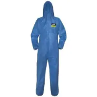 Uvex Mono de protección desechable 5/6, color azul, talla L