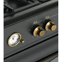 Ravanson Cocina De Gas Butano Con Horno Retro Kwge–90ar 5 Fuegos