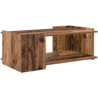 Syfax Mesa de Café Madera envejecida 90 x 50 x 33 cm