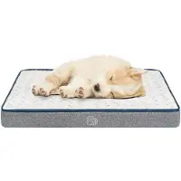 OEM Cama para perros resistente al agua, de 60x45x7,5 cm, lavable, con cojín de espuma de apoyo