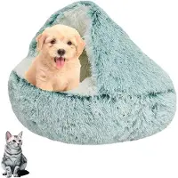 OEM Cama suave y lavable para perros, de color verde, antideslizante, ideal para perros pequeños