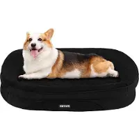 OEM Cama ortopédica para perros, cojín para perros, con soporte para el cuello en cuatro lados, base antideslizante, desmontable y lavable, para perros pequeños y medianos, 90 x 71 x 15 cm, color