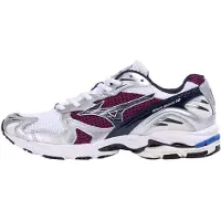 Mizuno Unisex S.l.wave Rider 10 White/baritoneblue/darkpurple Talla: 44 | Zapatillas Running Outlet | Unisex | Blanco