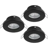 Eglo FAVAZZINA, casquillo GU10, tecnología LED, 1200 lúmenes, 220-240 V, color negro
