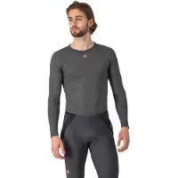 Castelli - Medio Base Layer L/S - Maillot interior de ciclismo size L, gris