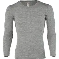 Engel - Shirt L/S - Ropa interior merino size 50/52, gris