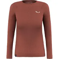 Salewa - Women's Zebru Responsive L/S Tee - Ropa interior merino size 38, rojo