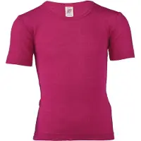 Engel - Kids' Undershirt S/S - Ropa interior merino size 152, fucsia