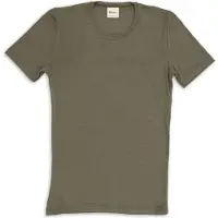 Engel - Shirt S/S - Ropa interior merino size 54/56, oliva