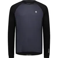 Mons Royale - Tarn Merino L/S - Camiseta de manga larga de merino size XL, azul/negro