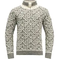 Devold - Svalbard Sweater Zip-Neck - jersey de lana size XS, gris