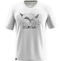 Salewa - Eagle Geometric T-Shirt - Camiseta funcional size 48, gris/blanco