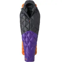 Big Agnes - Fly Creek UL 25 - Saco de dormir de plumas size Long - 198 cm, asphalt /púrpura
