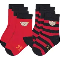 Steiff Collection Calcetines rojo / negro