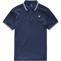G-Star Camiseta 'Dunda' azul oscuro / blanco