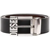 Diesel Cinturón marrón oscuro / negro