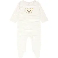 Steiff Pijama entero/body beige / ecru / marrón oscuro