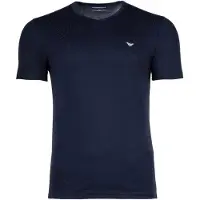 Emporio Armani para hombre. EM000392_AF14132 Set 2 camisetas de estar por casa de punto elástico con cuello de pico marino (XXL), Homewear,