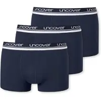 Schiesser Calzoncillo boxer azul noche / blanco