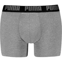 Puma Calzoncillo boxer 'Everyday' gris claro / negro / blanco