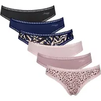 Sloggi Braga beige / azul / marrón / rosa