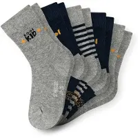 Schiesser Calcetines 'Stars' marino / gris / naranja