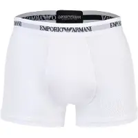 Emporio Armani para hombre. EM000259_AF14132 Set 3 Bóxers de punto elástico de algodón Essential blanco (L), Homewear, outlet
