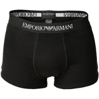 Emporio Armani para hombre. EM000253_AF14134 Set 2 Bóxers Delicado negro (S), Homewear, Viscosa, outlet 2026.