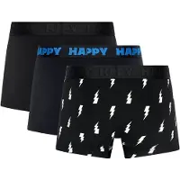 Happy socks Calzoncillo boxer navy / negro / blanco