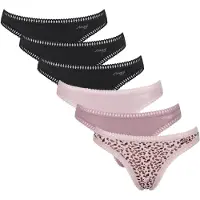 Sloggi Tanga marrón / lila / malva / negro