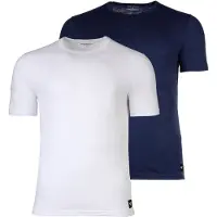 Emporio Armani para hombre. EM000391_AF20673 Camisetas Essential Logolabel marino (XL), Blanco, Casual, Algodón, Manga corta,