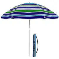 Marbueno Summer Sombrilla de verano Marbueno, modelo 10110ry1, de 200 cm de diámetro, ideal para la playa. Talla única