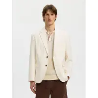 Selected Chaqueta saco blanco lana