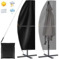 OEM Funda impermeable para sombrilla, fabricada en Oxford resistente, con protección contra el viento y los rayos UV, de 205x48x25 cm