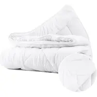 Huismerk Sleeptime Micro Touch, manta individual, color blanco - 140 x 200 cm