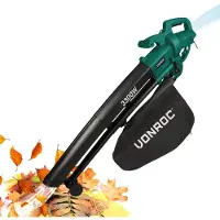 Vonroc Soplador de Hojas Eléctrico 3300W | 3 en 1 - soplado - succión - triturado