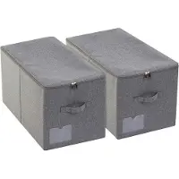 OEM Caja de almacenamiento grande, abatible, en color gris oscuro